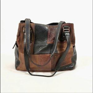 Nice used Fossil patchwork bag!